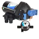 Jabsco General Purpose Pump 3.5 Gpm 25 Psi 12V & Strainer #32601-0092 New. Price: $225.90.