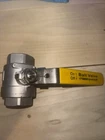 1-1/2" Gem Ball Valve 1000 Wog 316 Stainless Steel Threaded New. Price: $45.00.