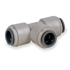 John Guest PI-0208-S Push-fit Tee Fitting, 1/4 Tube Size, Acetal, Gray, 10 Pk New. Price: $49.45.