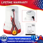 Rule 02 Bilge Pump 1500 Gph Marine 12V Dc Non-automatic 1-1/8" Boat Submersible New. Price: $29.99.