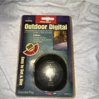 First Alert Outdoor Digital Safety And Security 3 Prong Plug New. Price: $18.00.