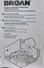 Broan Nutone AE110 Invent Series Cfm 1.0 Sone Single Speed Ventilation Fan New. Price: $75.99.