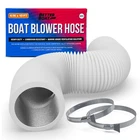 Boat Blower Hose, 4 Marine Exhaust 10 Ft Flexible Inch, White New. Price: $37.11.