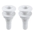Seaflo 1" Marine Thru Hull Fitting White 2-PACK Polypropylene Boat Drain Port New. Price: $12.99.