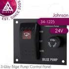 Johnson 3-WAY Bilge Pump Control Panel 24V 34-1225 For Marine Boats New. Price: $83.69.