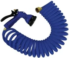 Whitecap Marine 50' Blue Coiled Hose W/ Adjustable Nozzle P-0442B New. Price: $46.95.