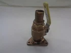 Groco FBV-1250 Tri-flange Ball Valve Bronze Marine Boat Used. Price: $109.95.