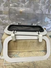 Beckson #PO410-WC-10 Self Drain Opening Port 4" X 10" White/clear Lens Spigot 1" New. Price: $127.50.