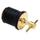 Seachoice 1 Inch Brass Twist Turn Neoprene Drain Plug For Boats New. Price: $13.03.