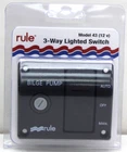 Rule MODEL-43, 3-WAY, Auto/off/manual, Lighted Bilge-pump Switch + Fuse New. Price: $44.83.