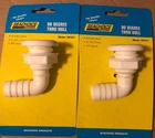 2 Seachoice 90 Angled Thru-hull Bilge Pump Hose Fitting White 50-18131 S15 New. Price: $22.00.
