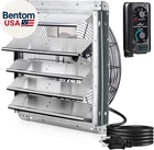 18" Wall Mounted Exhaust Fan, Automatic Shutter, With Thermostat And Var New. Price: $197.04.