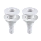 Seaflo 5/8" Marine Thru Hull Fitting White Polypropylene Boat Drain 2-PACK New. Price: $9.99.