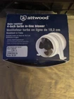 B207 Attwood 17494 Water Resistant 4-INCH Turbo Blower New. Price: $32.99.