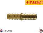 4-PACK!! New! Midland Metals 32094 Brass Hose Mender Splicer 5/16"BARBX5/16"BARB. Price: $29.38.