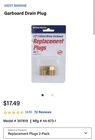 West Marine Replacement Plugs 1/2 (13MM) Brass Garboard Pack Drain 307819 New. Price: $11.99.