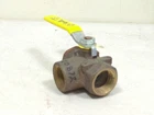 Apollo Conbraco 70-605-01 Marine Bronze 70-600 Series 1" Npt 3-WAY Ball Valve New. Price: $89.95.