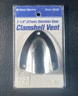 West Marine Stainless Steel 2 1/4 Clamshell Vent #180356 New. Price: $9.97.