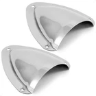 Stainless Steel Clamshell Vent Cover Base 3-11/16" X 3-7/16" 2-PACK New. Price: $48.00.