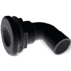 T-h Marine Black Plastic 90-DEGREE Thru Hull W/spanner Head 1-1/2" Hose New. Price: $33.50.