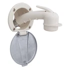 Ambassador 136-0047-WH-R Recessed Shower, White Cup/ss Lid New. Price: $97.65.