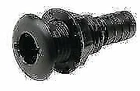 Seachoice Plastic Thru Hull Connector W/broad Flange 1-1/8" Hose Black 50-18171 New. Price: $18.40.