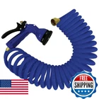 Whitecap Ind P0440B Coiled Hose With Adjustable Nozzle - 15', Blue New. Price: $51.32.