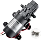 Bayite 12V Dc Diaphragm Water Pump 1.2 Gpm 80 Psi Self-priming W/ Hose Clamps Open. Price: $35.00.