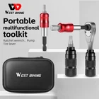 West Biking Bike Repair Tool Ratchet Wrench Pump Tire Lever Storage Bag Kit New. Price: $22.48.