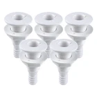 Seaflo 5/8" Marine Thru Hull Fitting White 5-PACK Polypropylene Boat Drain Port New. Price: $24.99.