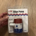 Rule 24 M-1430 Submersible Bilge Pump Ignition Protected Non Automatic 360 Gph New. Price: $38.00.