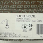 Brizo 65035LF-BLSL Litze 1.5 Gpm Single Hole Bathroom Faucet, Matte Black / Luxe Open. Price: $625.00.