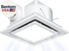 Ventilation Fans Bathroom Exhaust With Light 9.6 Inch Panel 6000K 12W Square New. Price: $83.57.