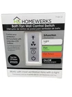 Homewerks 7150-12 Bath Fan Wall Control Switch Lcd Timer 3-FUNCTION New. Price: $34.98.