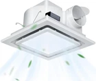 Gopper 12" Ultra Quiet Bathroom Exhaust Fan With 6500K Led Light 10X10 Mount Open. Price: $40.00.