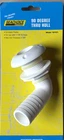 Seachoice Fitting 90 Deg Thru-hull White 1 " Id Hose, Max Thick 2- New. Price: $15.30.