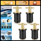 4 Pcs Brass T-handle Plugs For 1" Marine Boat Drains, Twist-turn Seal Desi New. Price: $39.99.