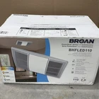 Broan BHFLED110 Bathroom Exhaust Fan Heater Light Cfm White Open. Price: $159.95.
