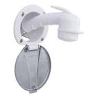 Ambassador 136-0040-AW-R Recessed Shower, White Cup/ss Lid New. Price: $87.75.