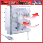 Sailflo 10" Window Shutter Exhaust Fan Reversible, 297CFM, Wall-mounted New. Price: $69.59.