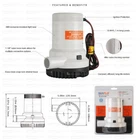Seaflo 12V 2000 Gph Bilge Pump Submersible Electric Boat Marine Water Automatic. Price: $97.03.
