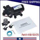 Water Pump 12V 5.0 Gpm 55 Psi 4158-153-E75 For Shurflo Aqua King Ii Supreme New. Price: $347.56.