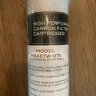WATTS(MAXETW-975)10" 2.5"C-MAX Carbon Block Chlorine Reduction Micron Filter New. Price: $12.97.