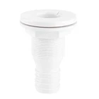 Pack 1-1/4 Thru Hull Fitting, White, Plastic, Hose Connector, Marine, Boat New. Price: $17.08.