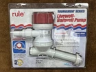 Rule 401C Tournament Series Livewell Baitwell Pump 500GPH Used. Price: $54.00.