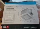 Tech Drive 70 Cfm, Bathroom Ventilation & Exhaust Fan TD-BF-05-L Open. Price: $82.00.