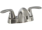 Valterra PF232401 2-HANDLE Rv Bathroom Faucet 4" Low-arc Brushed Nickel New. Price: $69.31.