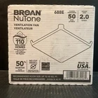 Broan Nutone 688E Bathroom Exhaust Ventilation Fan 50 Cfm 2.0 Son (new In Box). Price: $26.00.