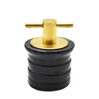 Marine City 1-1/4" Brass Drain Plug W/ Neoprene Seal Boat Kayak Use New. Price: $17.90.