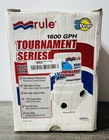 Rule 209FDP Tournament Series, Dual Port 1600 Gph Livewell Pump- Open Box New. Price: $149.99.